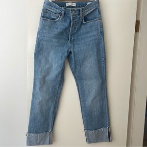 Aritzia - Denim Forum, High Rise, Cuff, Jeans